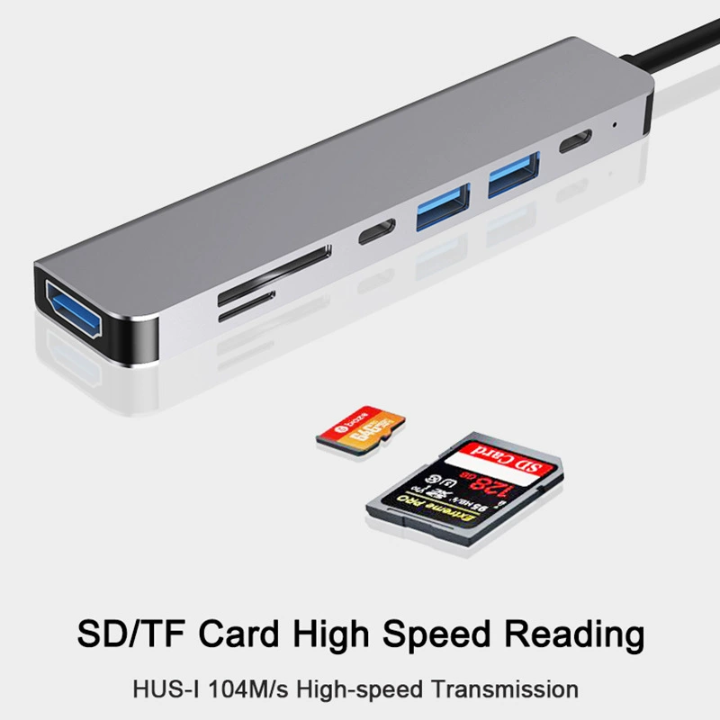 [Тип C71HUBHDMI+USB3.0*2+PD+type-c+SD+TF]