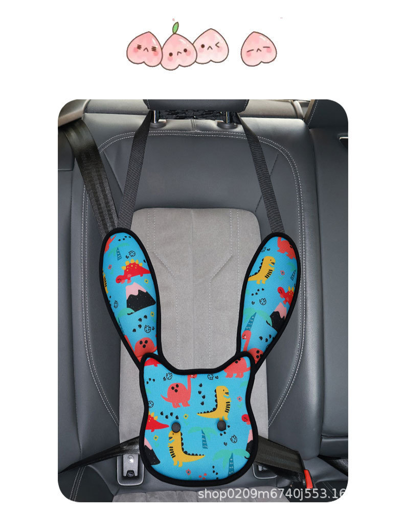 Children's products car seat belt adjustment fixer anti-collar shoulder belly cute cartoon printing