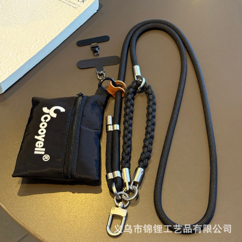 Mobile phone lanyard, crossbody strap, multifunctional bag for men and women, outdoor neck strap for travel, hiking, and anti-loss wrist strap