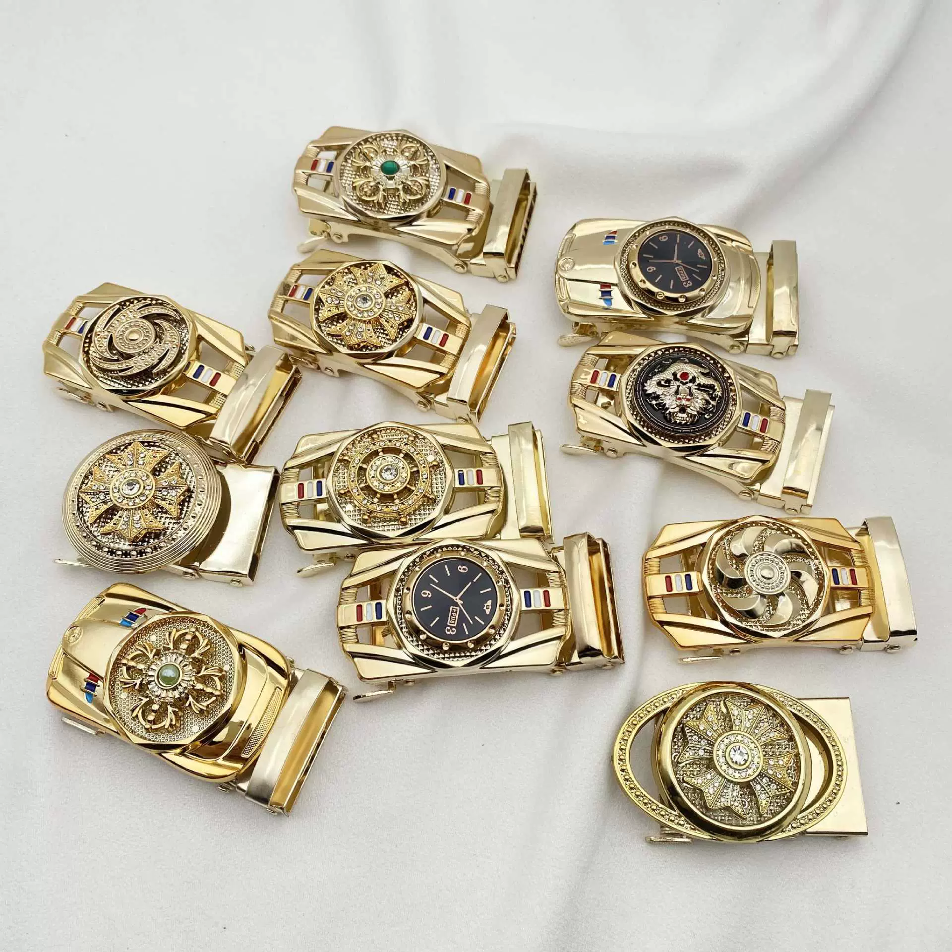 男士新款时来运转腰带扣单扣头直播爆款展销会跑江湖商超货源现货