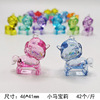 Toy with accessories, cartoon transparent jewelry, crystal, perfume, decorations, accessory, with gem