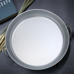 Batch Old Style Lava Cake Pan Commercial Flat Pan Non-Coated Cast Iron Pan For Home Use Deep Frying Street Stall Gas Guizhou Concave