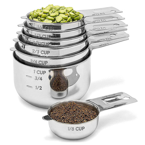 Baking 304 stainless steel measuring spoon measuring cup 13-piece set cooking seasoning spoon measuring tool with scale