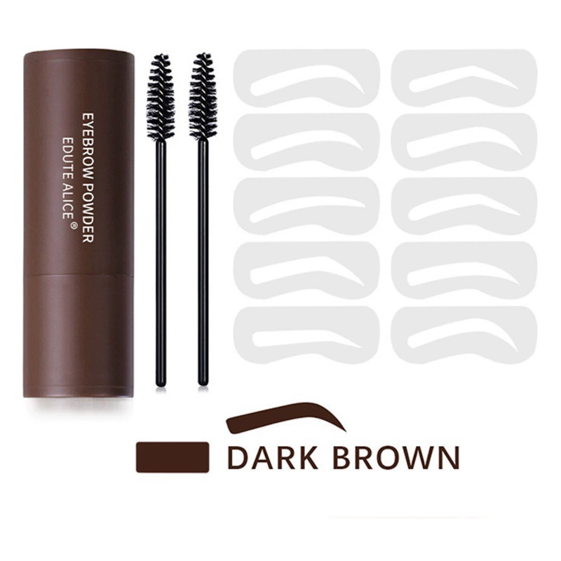 EDUTE пудра для бровей уплотнение трансграничная Горячая пудра для ремонта теней для волос ленивая пудра для бровей с одним словом с кисточкой для бровей