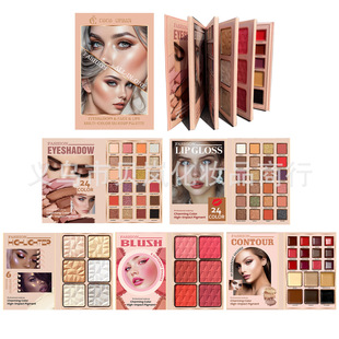 Cross-border foreign trade new 78 color eye shadow book makeup plate pearl matte glitter sequins lipstick COS palette