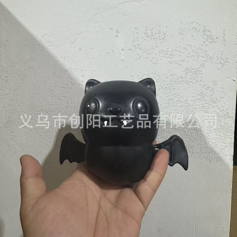 Cross-Border Amazon Halloween Bat Squishy Stress Relief Toy Bat Squishy Filled with Flour Stress Relief