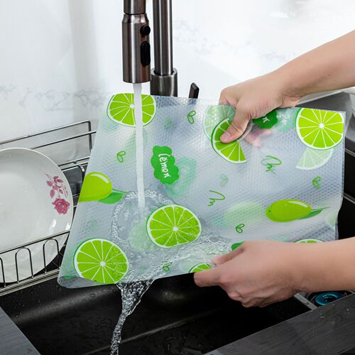 EVA thick printed table mat cabinet mat shoe cabinet drawer moisture-proof mat paper Cutable kitchen waterproof and oil-proof mat