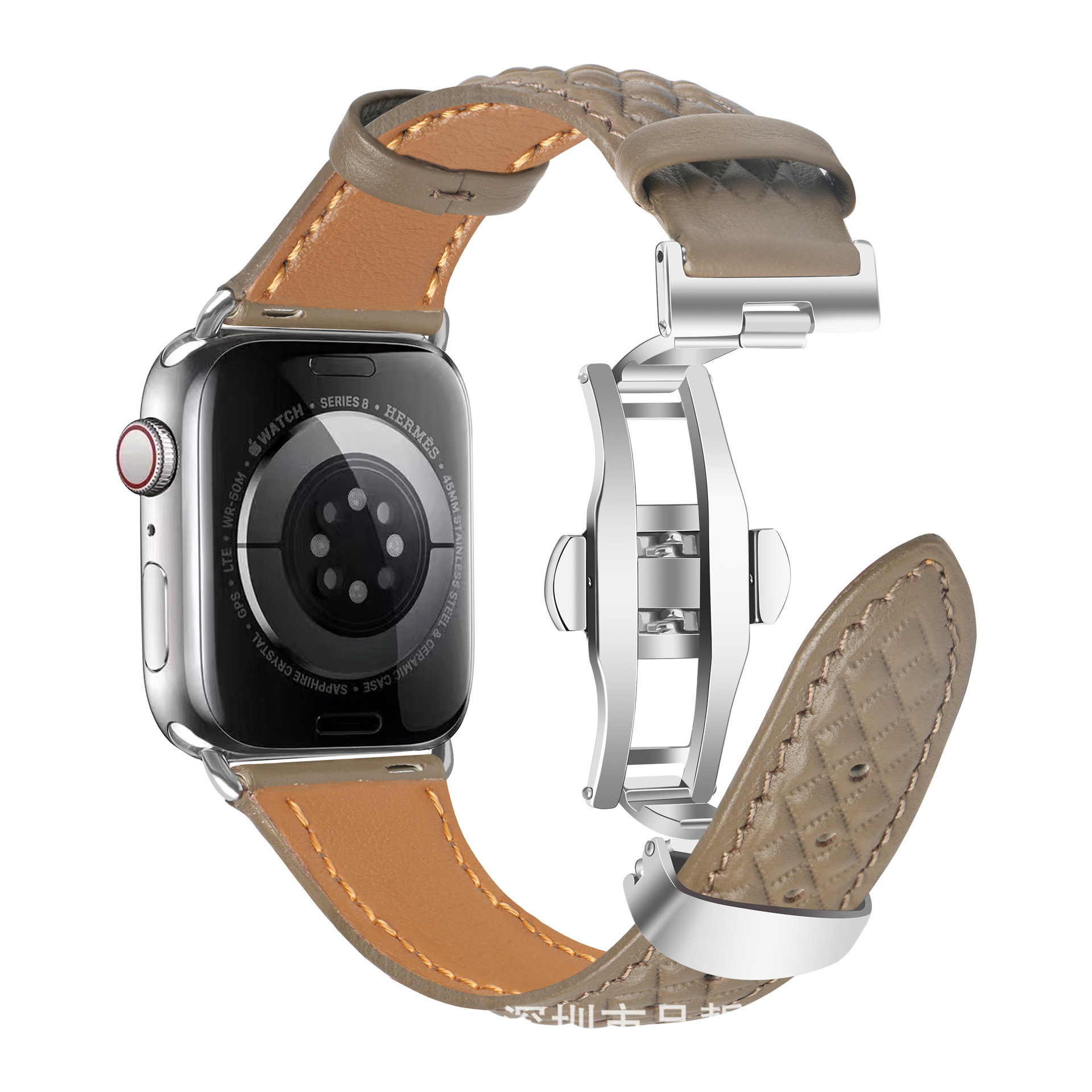 티 다크 브라운 (실버 버튼)