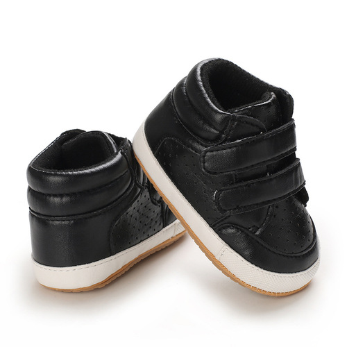 Spring and autumn 0-1 years old fashionable leather boy flat shoes toddler shoes