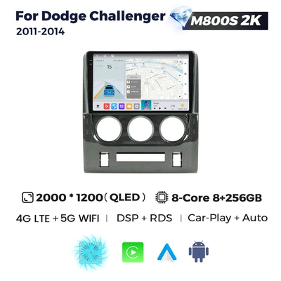 DVD Navigation – Android Car Navigator - m800s-2k-8256-eight-core-full-network-communication-black