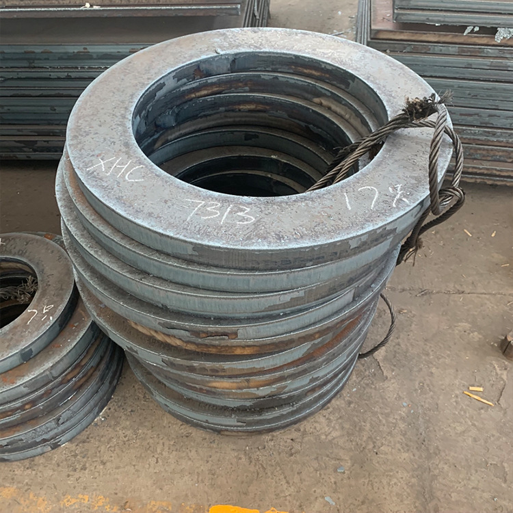 Q345D low-temperature resistant steel plate flatening, medium and thick plate processing, Wuxi, CNC cutting, drawing processing