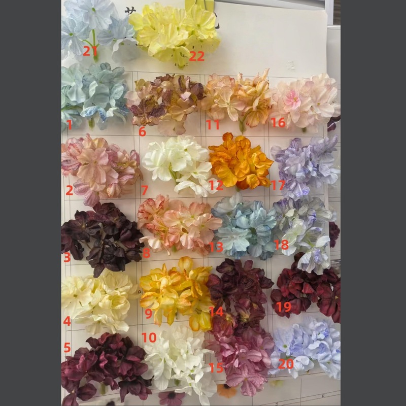 烧边绣球花工艺diy仿真花手工材料发饰配件 汉服搭配家居装饰假花|undefined