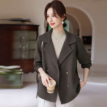 小个子妈妈秋装毛呢外套洋气大码2025新款中老年女士春秋时尚大衣