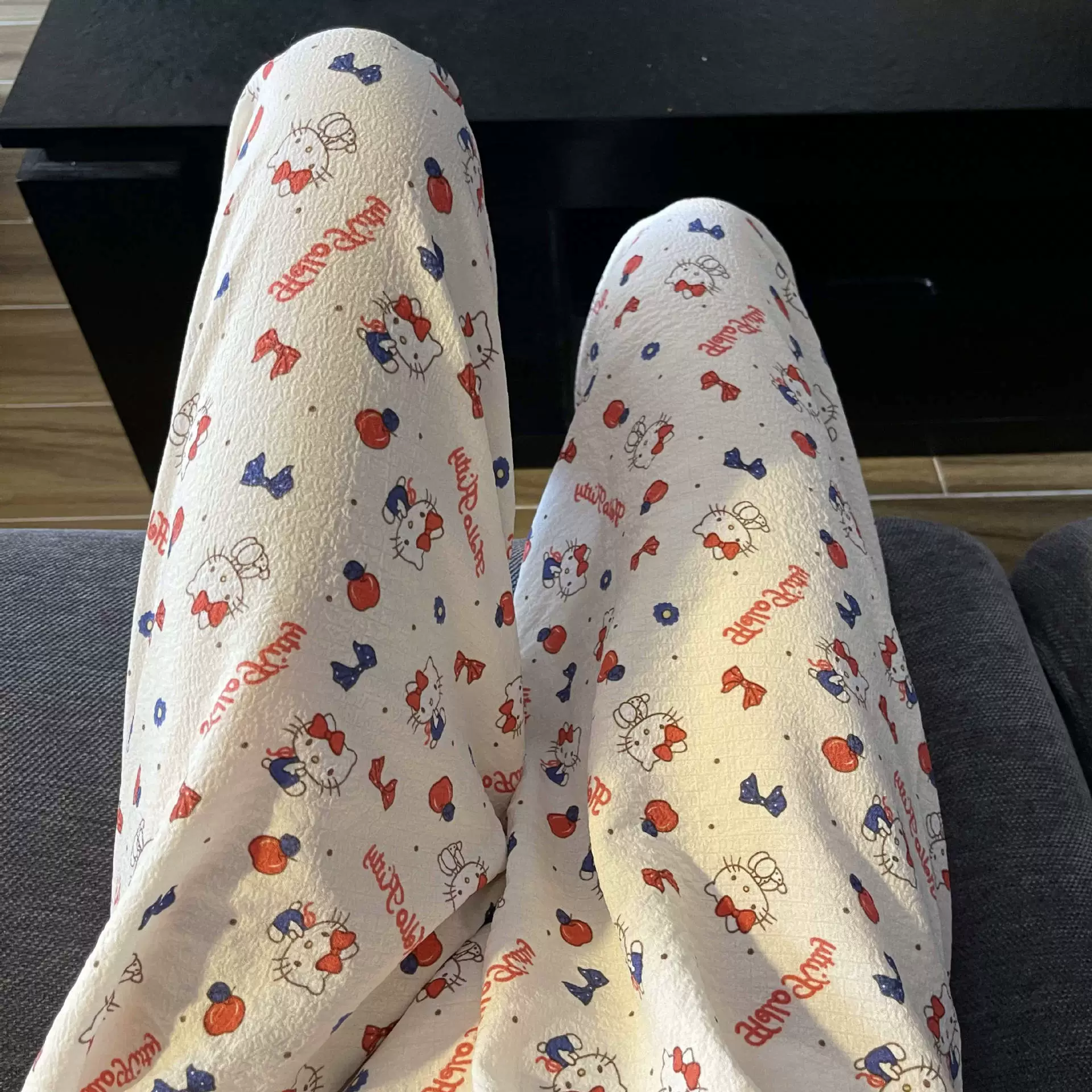 Autumn cartoon trousers, strawberry for leisure, 2025 years, oversize