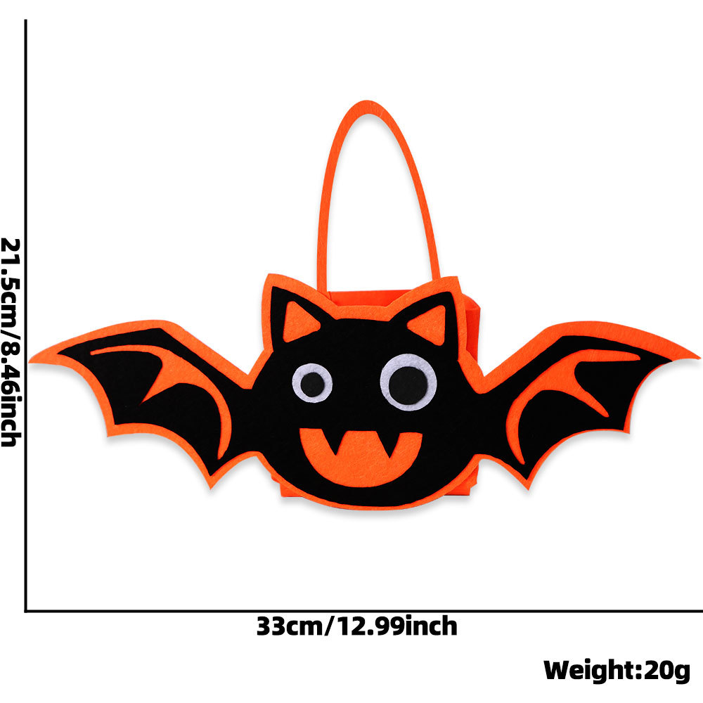 Nuevo bolso de Halloween divertido bolsa de dulces fantasma de calabaza festival de fantasmas para niños decoración de fiesta fieltro bolsa de azúcar