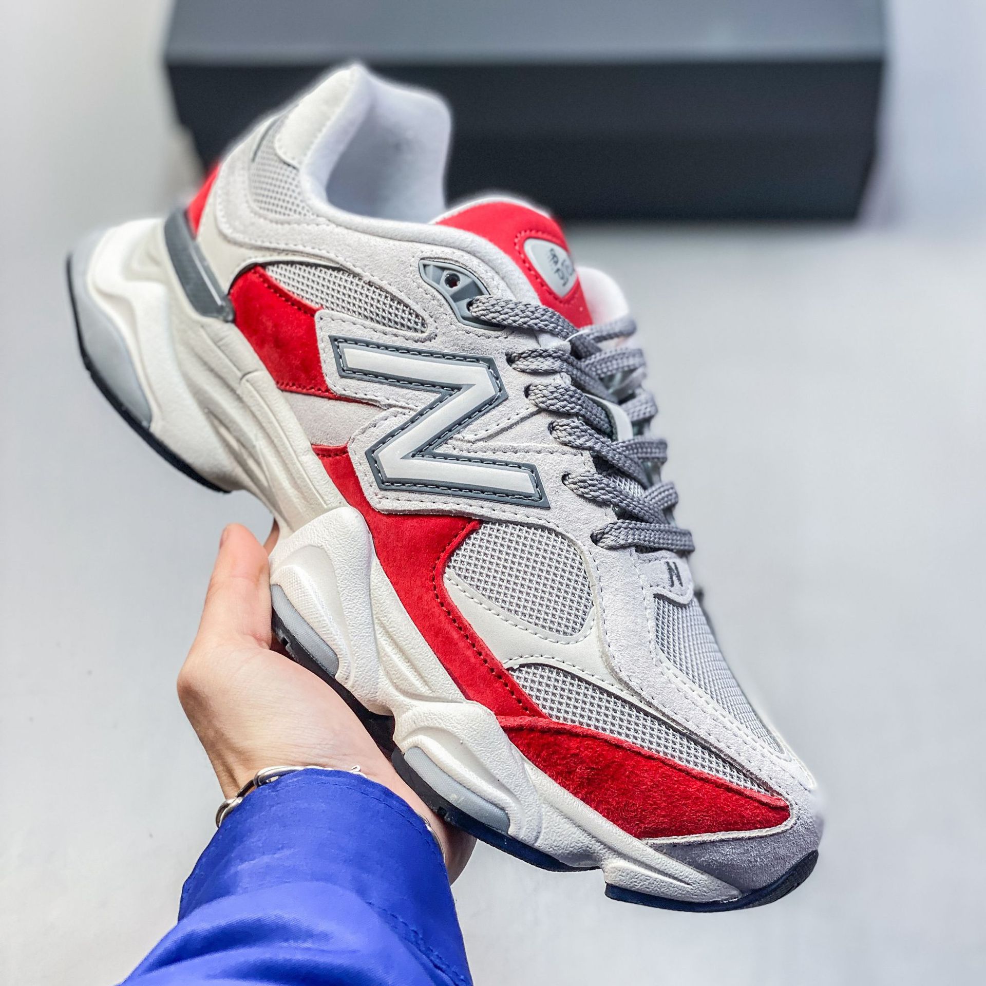 Pure original NB9060 retrógrado zapatos de zapatos de papá cómodos de amortiguación universal para hombres y mujeres zapatos deportivos de viaje y ocio