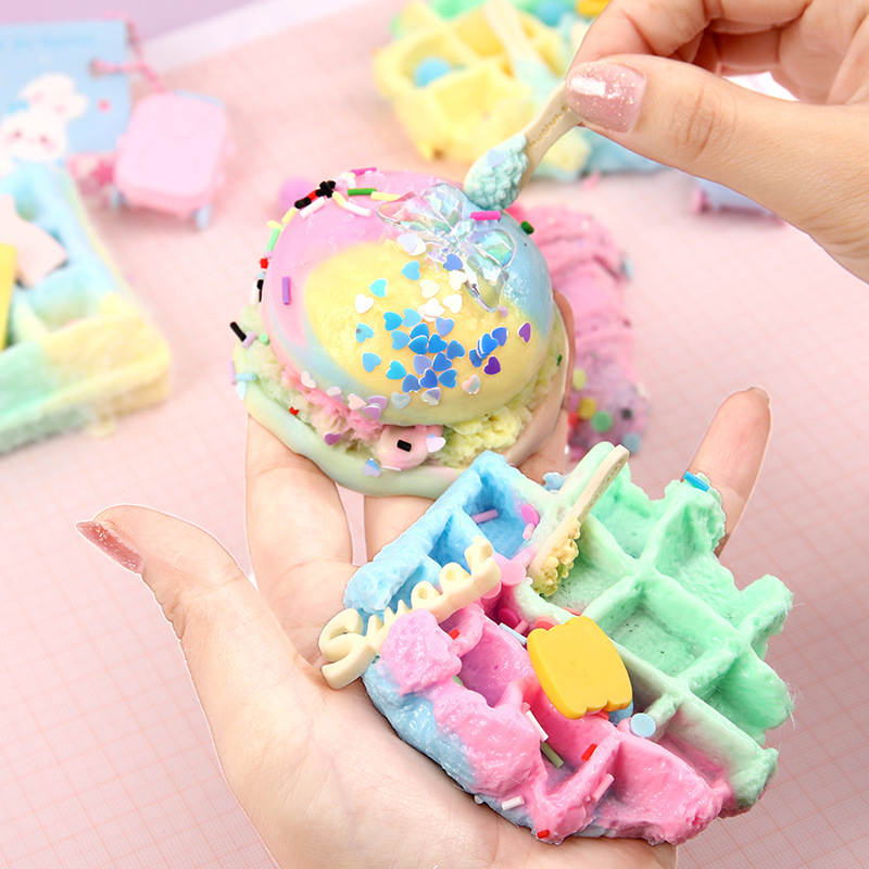 Descompresión pellizco Música comida jugar pellizco música juguete de descompresión TPR pellizco bolsa ciega pellizco música