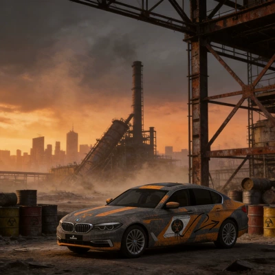 Automotive Film, Kalek War Damage Painting Car
