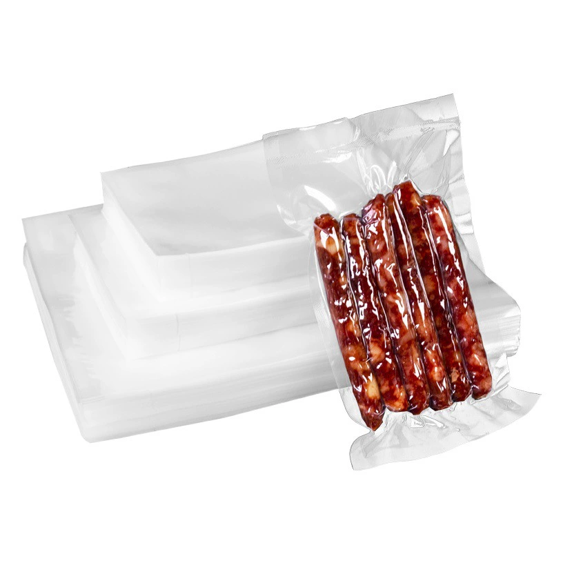 Прозрачная вакуумная упаковка Композитный герметичный коммерческий мешок для консервирования пищевых продуктов Пластиковая упаковка Логотип для печати Вакуумный мешок