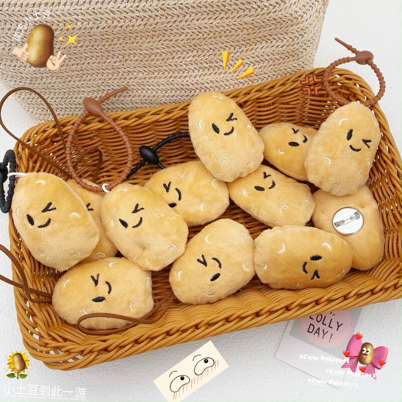 Cartoon Cute Little Potato Doll Cute Creative Doll Brooch Christmas Gingerbread Man Pendant Decoration Accessories Trendy Cartoon Cute Little Potato Doll Cute Creative Doll Brooch Christmas Gingerbread Man Pendant Decoration Accessories Trendy