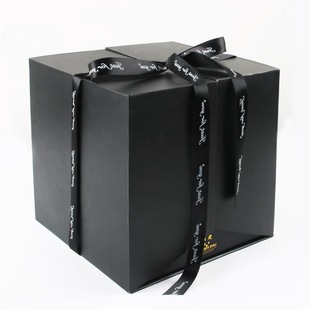 TikTok Cake Flower Box Double-layer Flower Packaging Gift Box Internet Celebrity Gift Box Cake Box Surprise Box Birthday Gift