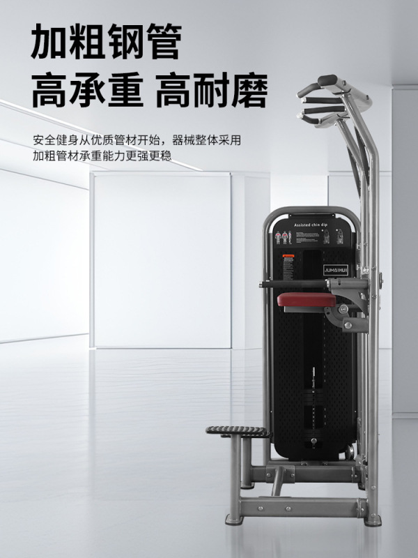 シングルおよびダブルバー トレーナー、アシスト懸垂、上肢屈伸力、業務用フィットネス機器、膝上げおよび腹部トレーニング デバイス|undefined
