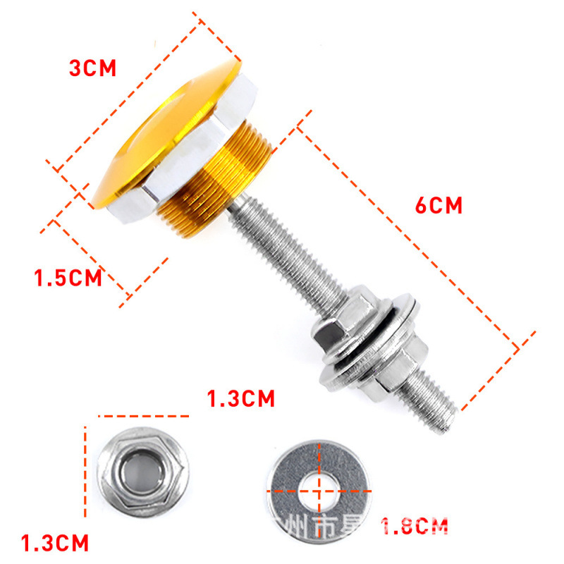 Botón de coche desmontaje rápido cerradura de la cubierta cerradura de la cubierta de carreras tornillo de acero inoxidable 30mm mini cerradura de la cubierta