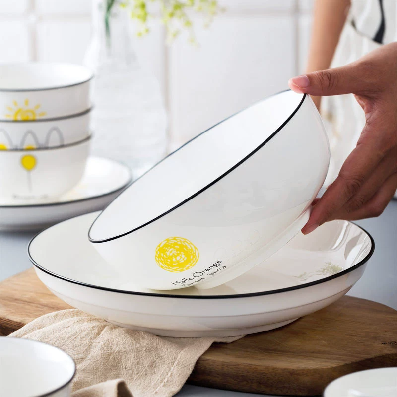 Ceramic soup bowl, tableware