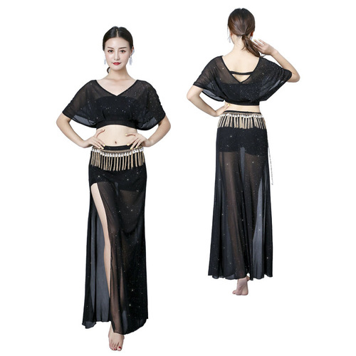 Belly Dance Costume Women's Sensual Split Long Dress Performance Wear  New Style Set Spring Summer Practice Suit Set for Women