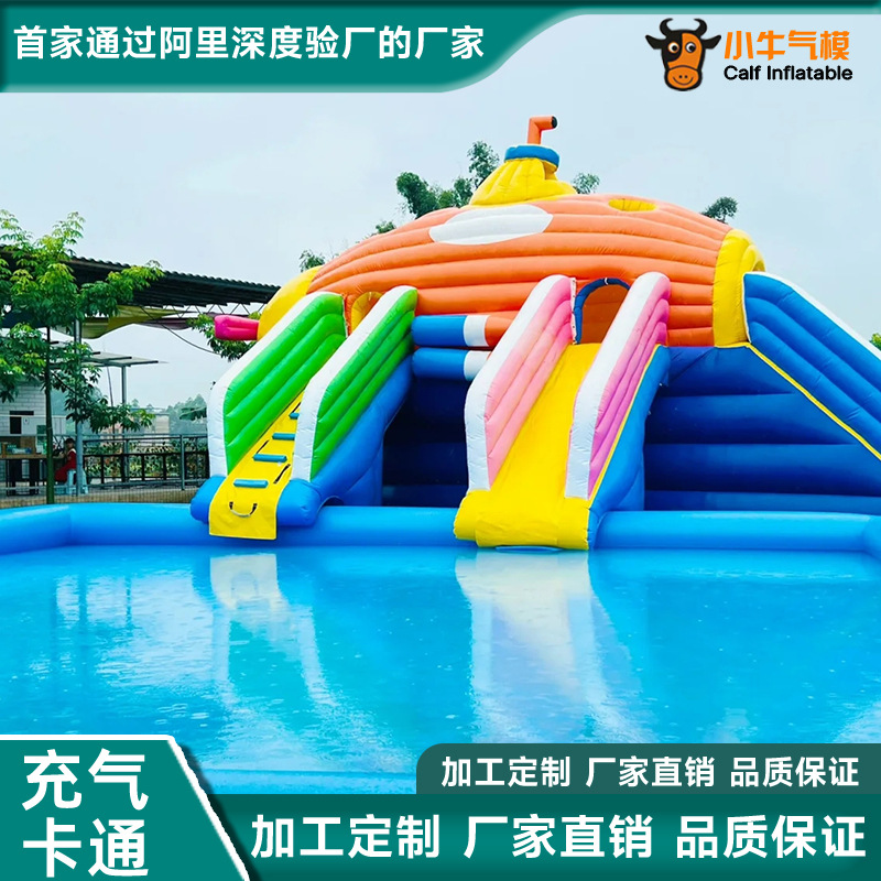 Manufacturer Customized Inflatable Water Park Inflatable Equipment Commercial Adult Swimming Pool Pool Inflatable Water Slide Trampoline