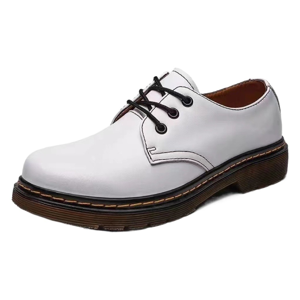 Cross-Border Large Size 1461 Boots Trendyy 3-Hole Low-Top Men's Flats Round Toe Casual Workwear Fashionable Men's and Women's Short Boots