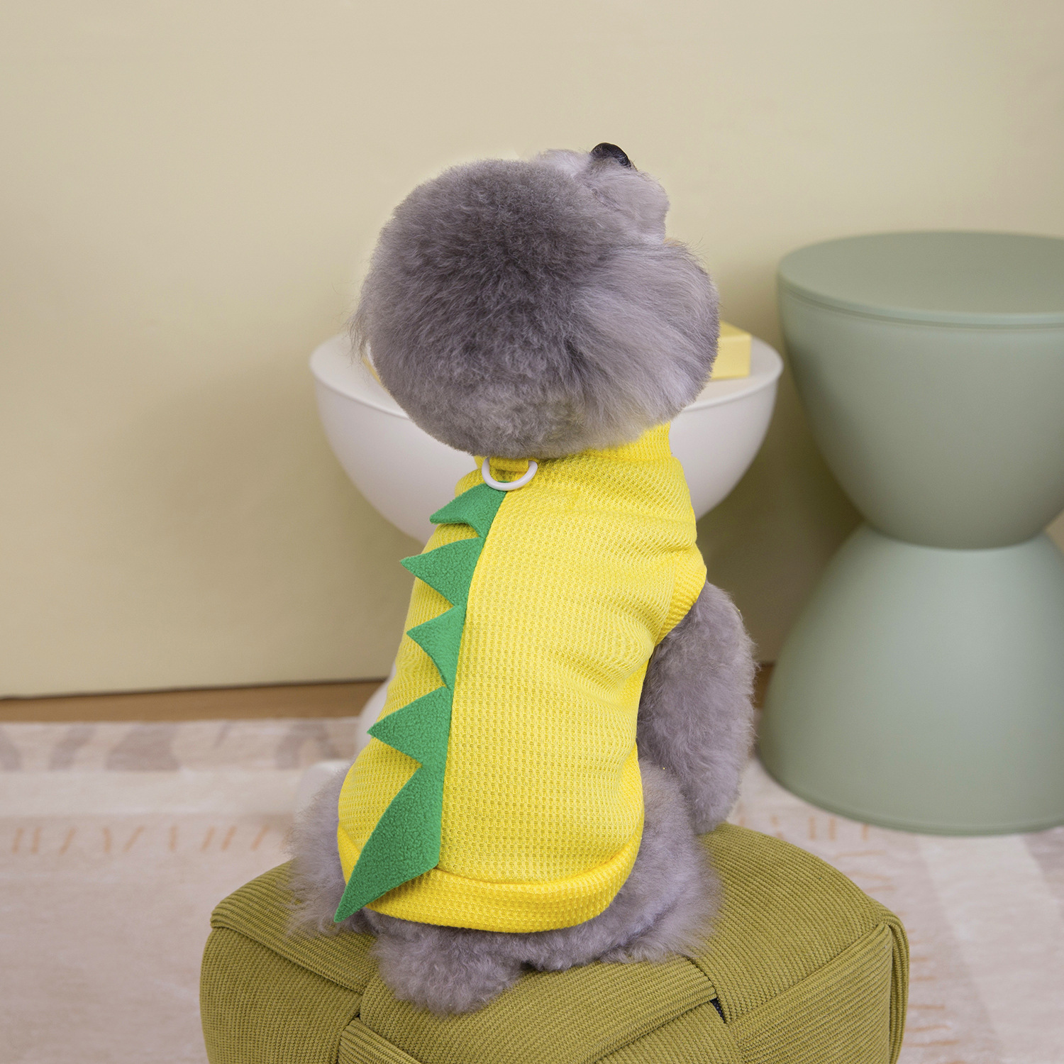 애완 동물 옷 개 옷 고양이 테디 개 옷 봄과 여름 새 애완 동물 옷 25 공룡 티셔츠