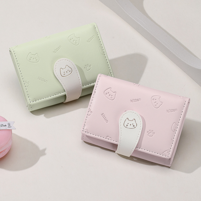 New Puppy Cute Three-fold Wallet Short Women's Cartoon Cute ID Card Holder Wallet Large Capacity One-piece Bag New Puppy Cute Three-fold Wallet Short Women's Cartoon Cute ID Card Holder Wallet Large Capacity One-piece Bag