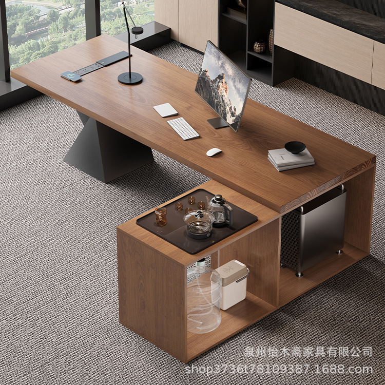 Simple Modern Designer Large Desk Studio Single Executive Desk Tea Making Integrated Computer Desk Workbench Simple Modern Designer Large Desk Studio Single Executive Desk Tea Making Integrated Computer Desk Workbench