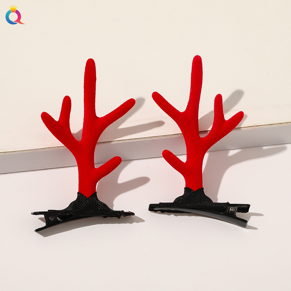 Christmas gift Christmas headdress plush large hair band high-grade hair tie ins large ring_voghion.com