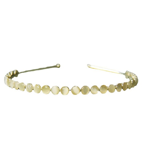 轻奢猫眼发箍 细款复古法式简约气质头箍女发卡仙气ins发饰头饰品