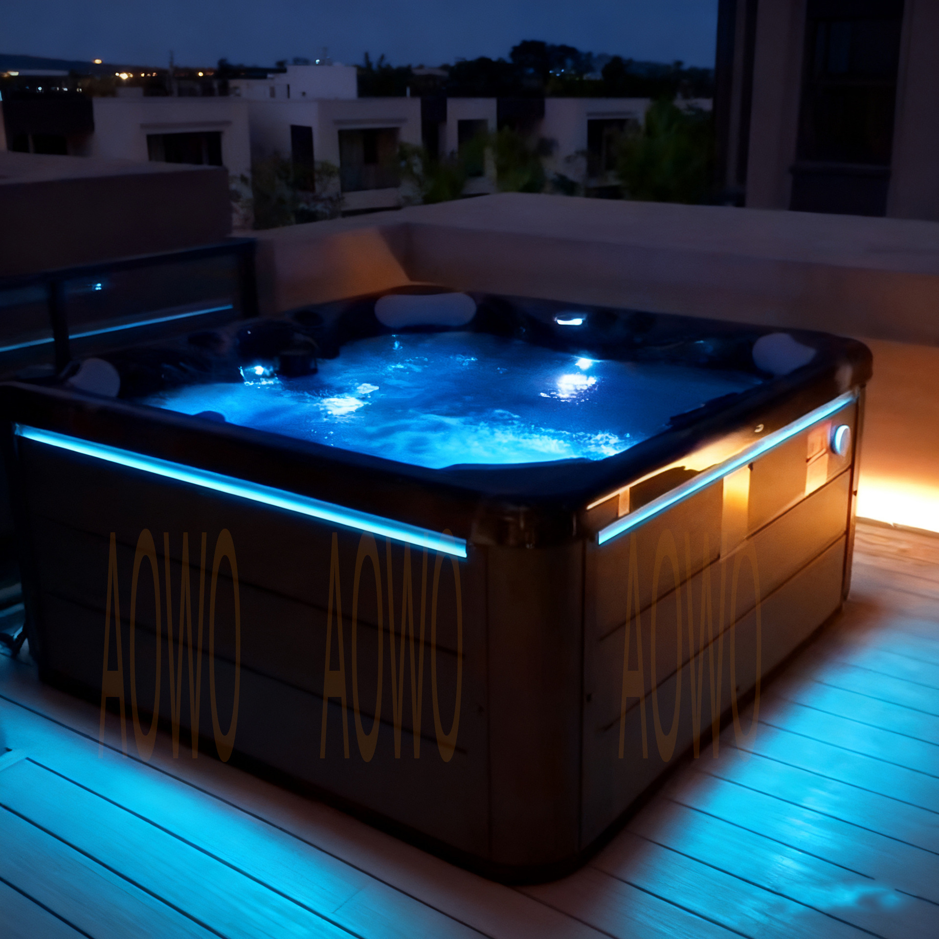 bañera de jacuzzi de surf de lujo piscina para 5 personas piscina climatizada bañera independiente bañera europea