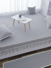 水洗色织纯棉榻榻米的专用床单床盖四季通用防滑夹棉炕盖铺毯