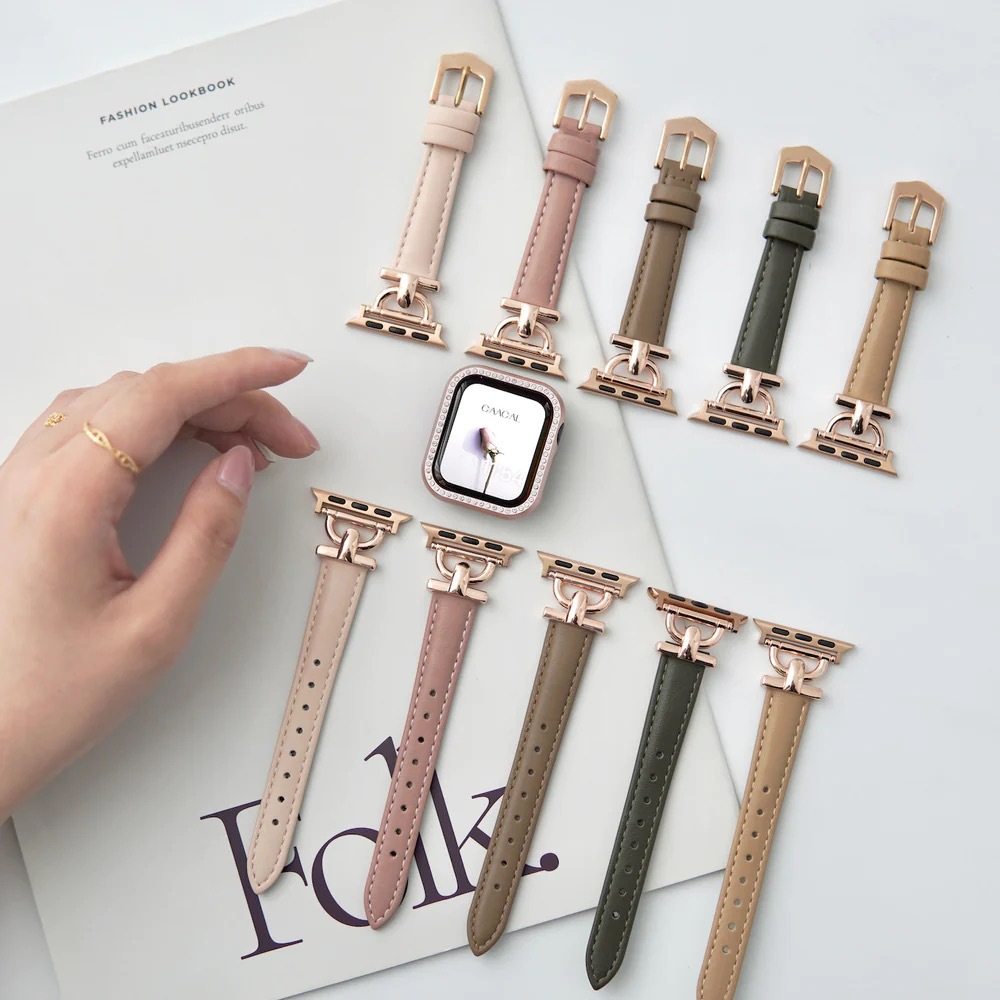 Elegante hebilla de oro rosa para iwatch789 Apple Correa applewatch Xiaomi 8pro/9pro
