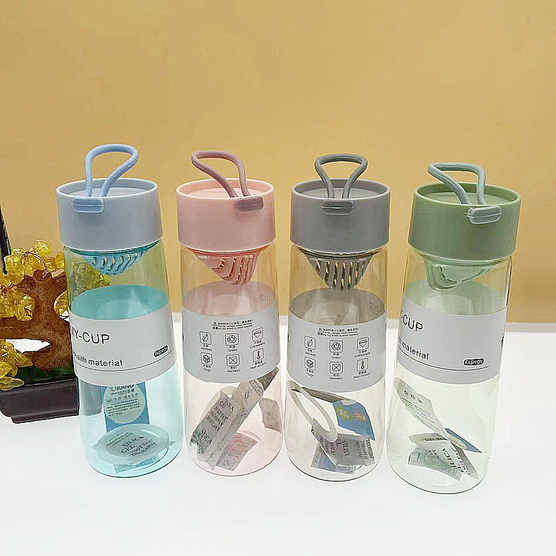 Futong taza de plástico fresco mango PC espacio taza de agua portátil grupo de compra al por mayor de impresión de la taza de logotipo al por mayor