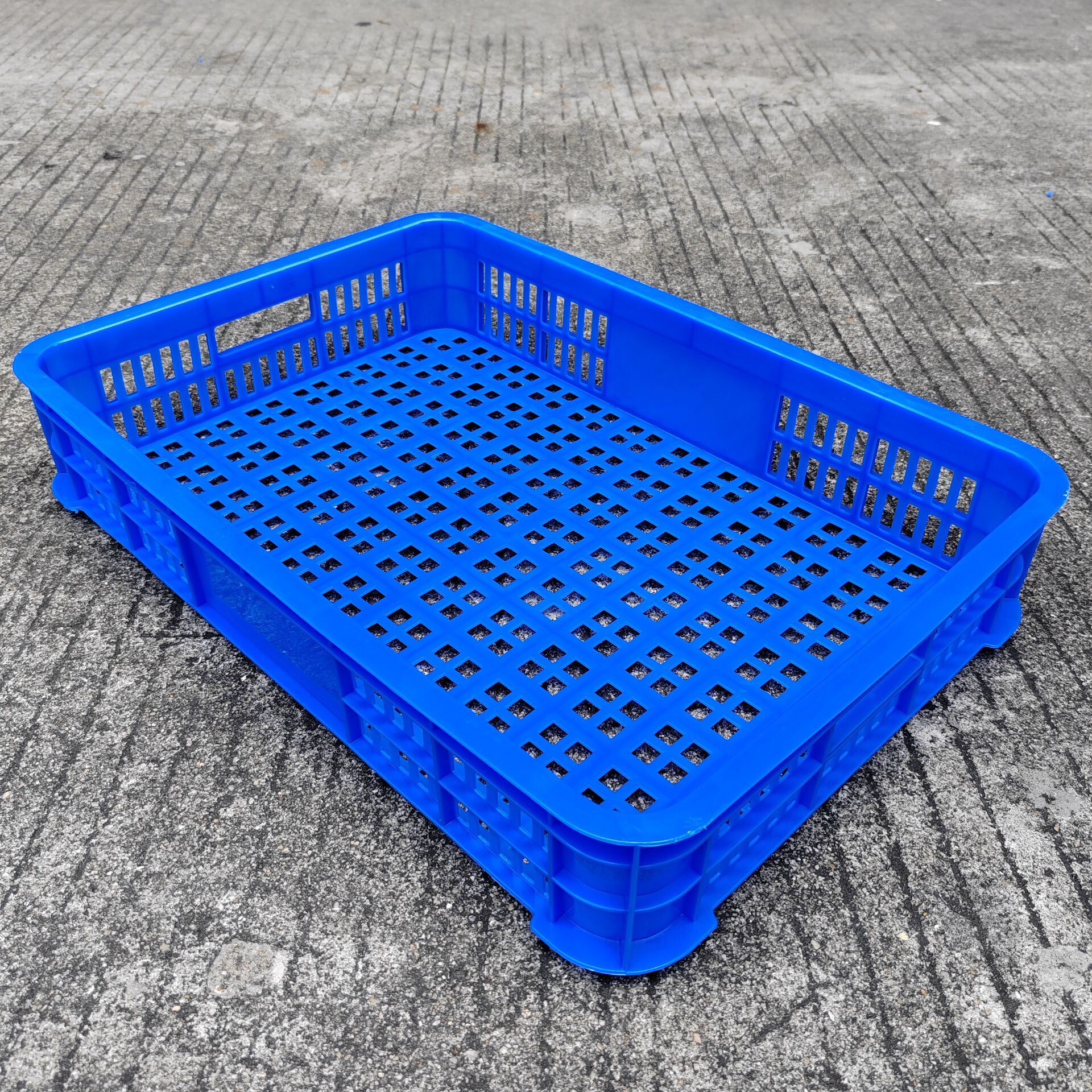 长方形  仓库加厚物流周转筐食品车间周转框 有孔周转箩