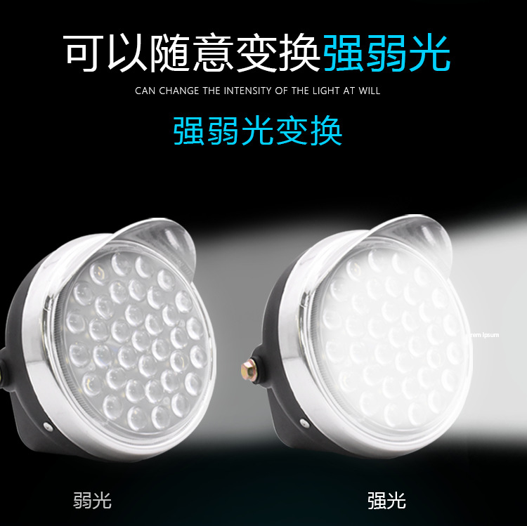 Triciclo eléctrico modificado LED bombilla redonda super brillante foco de lente de motocicleta 12v-80V luz universal lejana y cercana