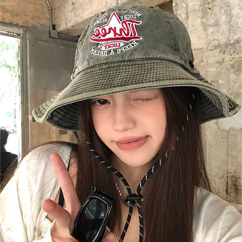 American Retro Western Cowboy For Women, Spring And Summer Workwear, Lace-up Outdoor Hiking Hat, Wide Brim Sunshade_voghion.com