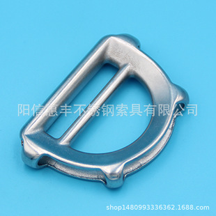 Sunshade sail wire rope D-type collar stainless steel wearing rope D-type steel sleeve with collar sunshade sail wire rope cable