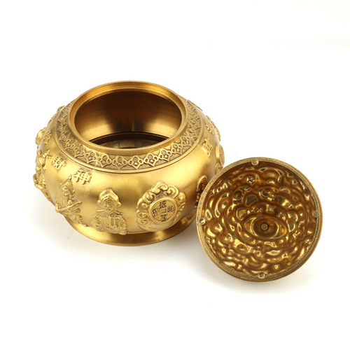 Manufacturer wholesale brass five-way God of Wealth cornucopia housewarming gifts office shop crafts ornaments
