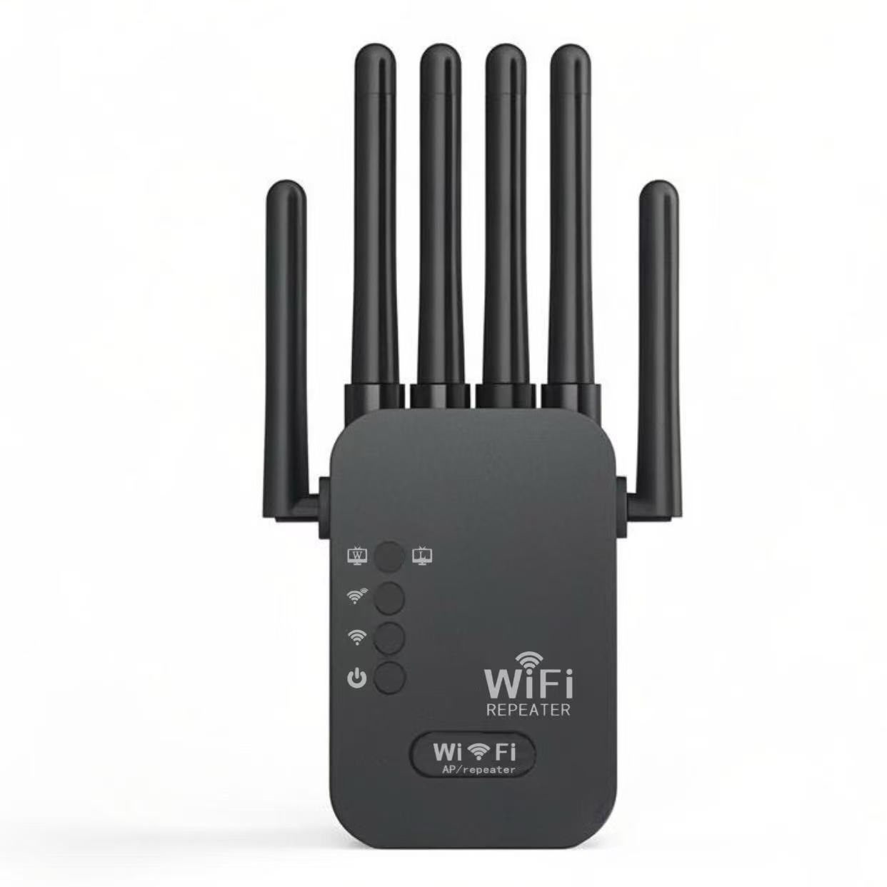 1200M双频增强中继器 无线WiFi信号放大器2.4 & 5.8G大功率AP路由