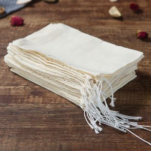 Pure Cotton Filter Bag, Fine Yarn Tea, Marinade Seasoning Bag, Traditional Chinese Medicine Decoction Residue Bag, Soup Reusable