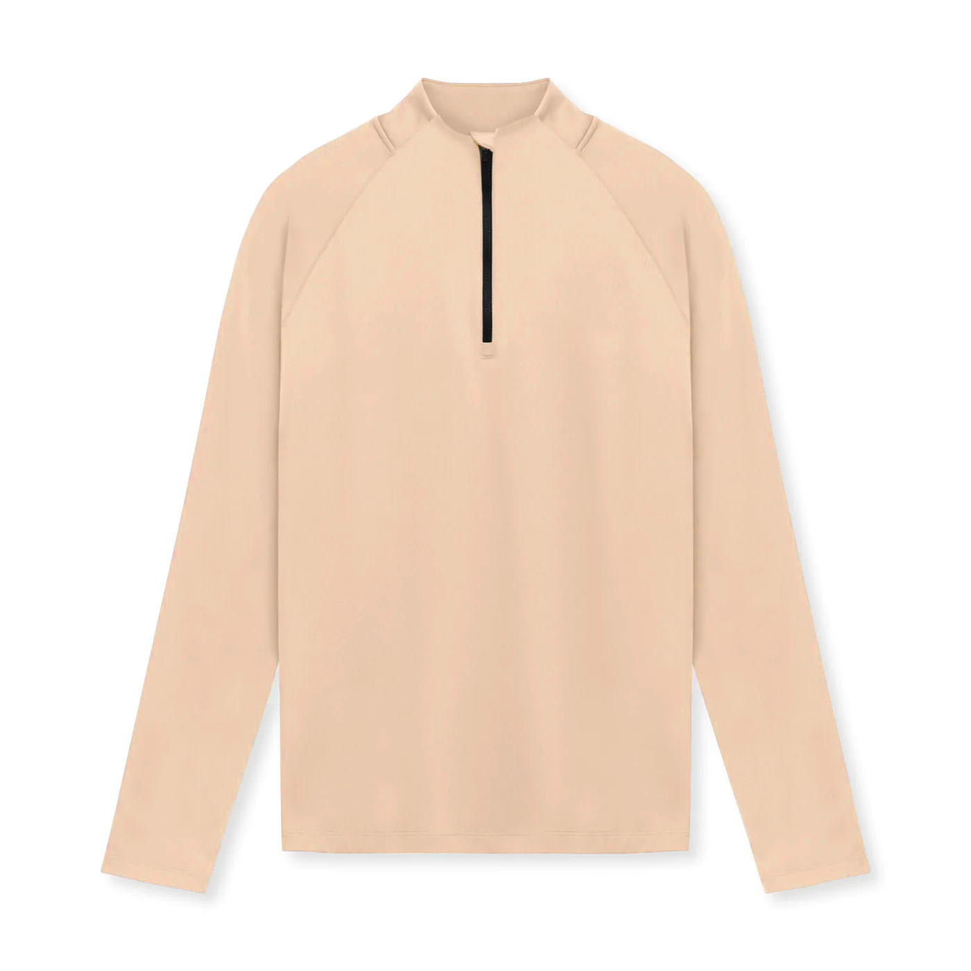 Transfronterizo europeo americano deportivo fitness corset hombre secado rápido medio cremallera ejercicio de color sólido alta compresión elástica camisa de manga larga