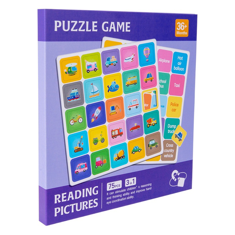 Diversión de madera para niños rompecabezas de alfabetización magnética tres en uno Ilustración educación temprana ejercicio pensamiento lógico juguetes educativos