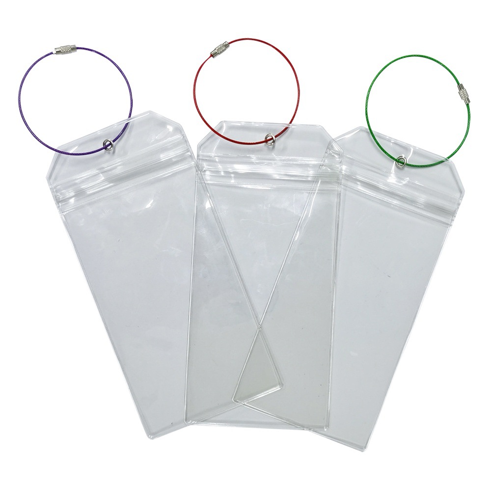 Venta caliente transfronteriza de PVC transparente autoadhesivo etiqueta de equipaje película suave cubierta de la etiqueta cubierta de la tarjeta de embarque de equipaje